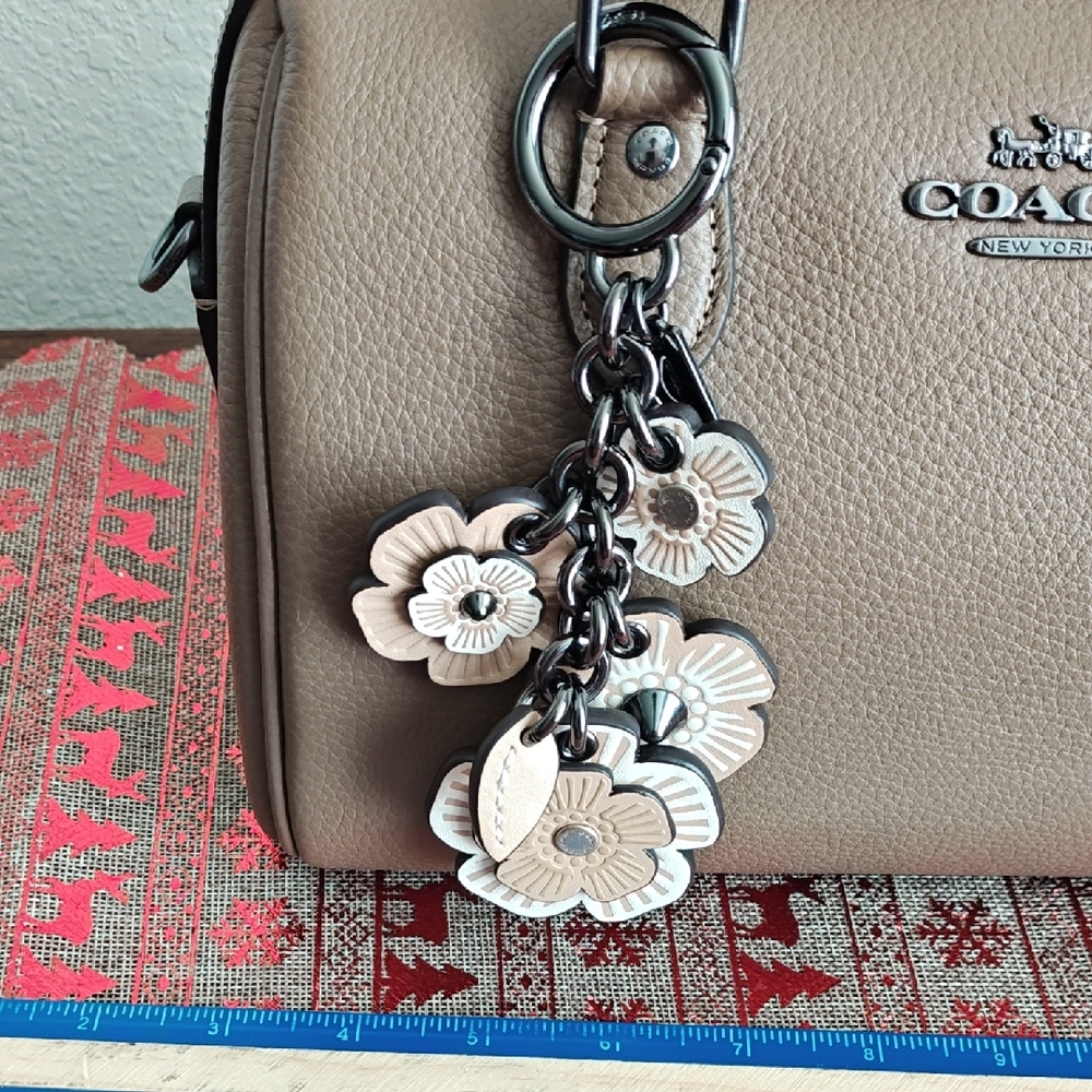 Coach Floral Bag Charm